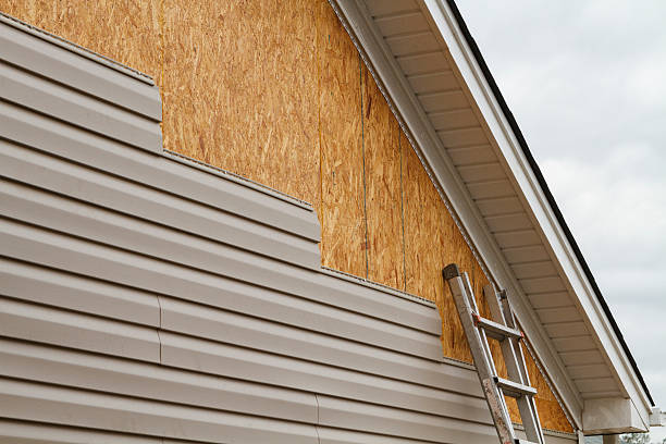 Professional Vinyl Siding technician working in Thornton, IL